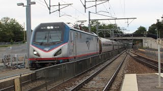 2 Amtrak regionals at Canton Junction Ma 9/22/18