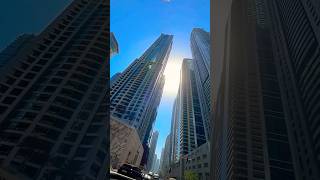 Journey Through the Futuristic Skyscrapers of Dubai Marina: A Stunning Drive 🏙️ #skyscraper #dubai