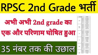 RPSC second grade Hindi final Result cut-off 🤩 RPSC 2nd grade final Result। RPSC first grade new vac