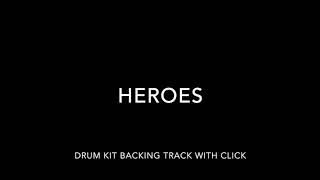 Heroes Drum Kit Backing Track With Click