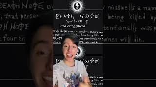 AS 6 REGRAS QUE O DEATH NOTE TEM E VOCE NAO SABIA !! #deathnote #anime #otaku