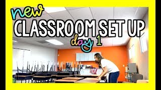 New Classroom Set Up Day 1 | Teacher Vlog Ep. 40