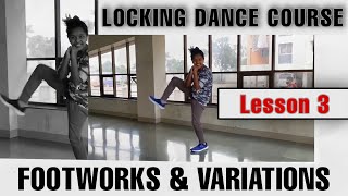 LESSON 3 | locking footworks | locking dance course