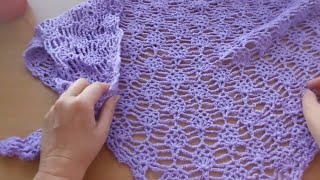 Шаль Крючком 🥰Crochet shawl