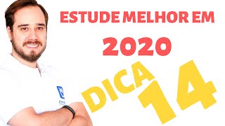 Dica 14 de 19: estude melhor em 2020