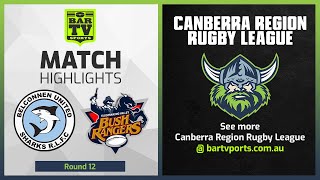 Woden Valley Rams v Queanbeyan Kangaroos - Round 12 Highlights | Canberra Rugby League 2022