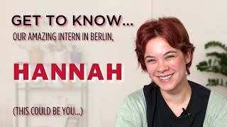 The Intern Experience - 2022 - Hannah