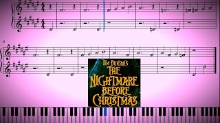 What’s This? | EASY Primer Piano | The Nightmare Before Christmas | Big Notes with Letters