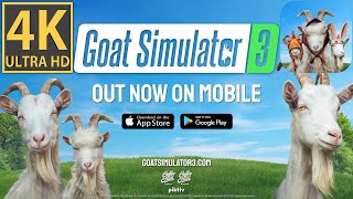 Goat Simulator 3 -  4K Mobile iOS Android - Long Review - Gameplay Walkthrough - iPhone Pro Max