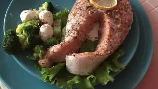 Salmon with broccoli - Simple cooking