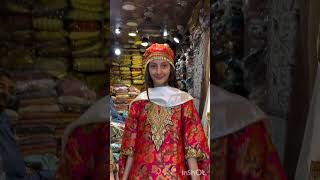 Beautiful little girl in a beautiful kashmiri zarbab dress with beautiful Tilla design #