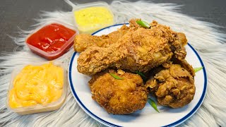 KFC STYLE FRIED CHICKEN AT HOME||SPICY|| CRISPY AND CRUNCHY// ALL SECRETS REVEALED#cooking#ghanafood