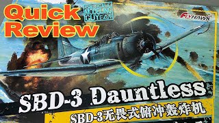 A quick review on 1/72 SBD-3 Dauntless by Flyhawk