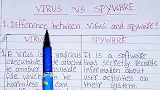 Difference between virus and spyware|virus and spyware|spyware versus virus|virus vs spyware.