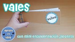 Vales Regalo Mini Encuadernación Japonesa | Scrap Low Cost