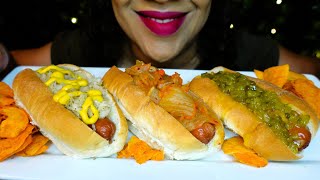 ASMR Hot Dogs 3 Ways | Eating Sounds | No Talking