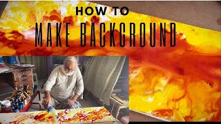 Background 🎨 for calligraphy || Easy Method for beginners || ​⁠@liaqatalikhanartist