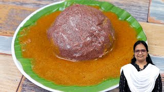 ராகி களி நாட்டு கோழி குழம்பு | Ragi Mudde | Nattu Kozhi Kulambu | finger millet recipe in tamil