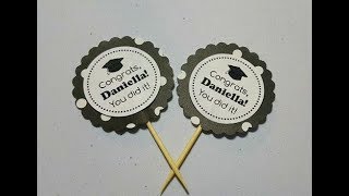 Graduation Cupcake Toppers - How-to-Video