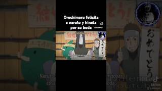 Orochimaru felicita a naruto y hinata por su boda