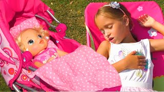 Diana and her super fun day with Baby Doll