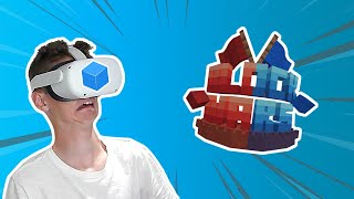 The Cubecraft BlockWars VR experience (Capture the Flag Gameplay!)