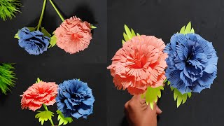 Diy Paper Flower🌹🪷🌷🏵️ making Ideas | Paper Craft #wallhanging #viral #viralvideo #flowers #paperrose