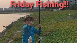 Friday fishing at Shubaili Canal using Shrimp as bait