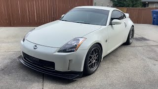 350z after market lip install! (350z build)