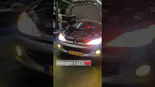 Halogeen vs LED Knipperlichten vergelijking 👀 #dumancustoms  #led #ledblinking #philips #osram #206