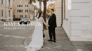 Kayla & Drew's #weddingtrailer Film | A Glimpse Into Their Charleston Wedding | White Point Gardens