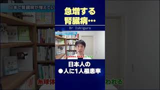 【腎臓病】国民の●人に1人の罹患率の高さ…原因はナゼ？ #shorts