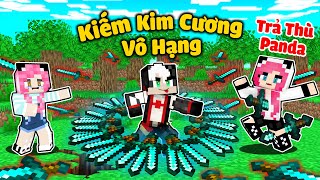 REDHOOD CHẾ TẠO KIẾM KIM CƯƠNG VÔ HẠN CỦA PRO TRONG MINECRAFT*REDHOOD TROLL PANDA BẰNG VŨ KHÍ PRO