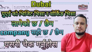 UAE Dubai ko visa लागेको छ /छैन चेक गर्ने तरिका मोबाईल बाट / how to chek UAE visa Status on mobile