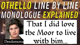 Line by Line: Othello, Desdemona's "That I did love the Moor" (1.3)