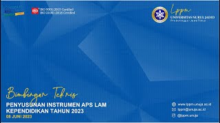 Bimbingan Teknis Penyusunan Instrumen APS LAM Kependidikan Tahun 2023