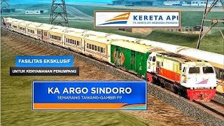 ►D◄ Kereta Eksekutif KA 12 Argo Sindoro Berangkat Dari Gambir Menuju Semarang Tawang ▬ GTA.Ind