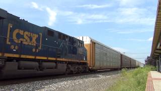 CSX Transportation - Rebuilt GM EMD SD40-3 #4008 passing through Ridgefield Park