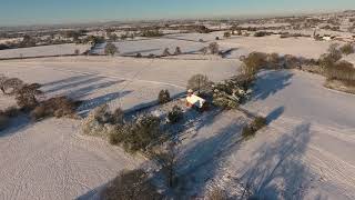 Flying around Old Saint Chads, Tushingham.