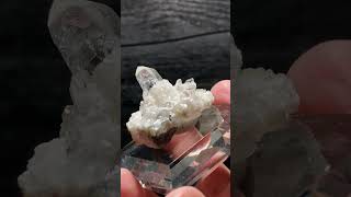 Very Nice Quartz Crystal Cluster Point Mineral Specimen On Matrix