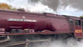 6233 Duchess of Sutherland Welsh Marches Express at Small Heath Station 13th November 2021