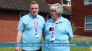 Volunteers William and Chris - our roles at Mid Cheshire Hospitals