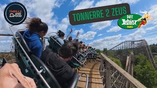 Tonnerre 2 Zeus Wooden Rollercoaster On-Ride POV | Parc Asterix