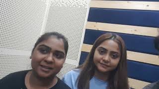 dubbing session With hashmat sultana With Shaan asif raj