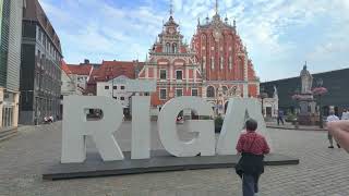 Riga Evening Walk / Latvia 🇱🇻 / 25.08.2024 /4K HDR