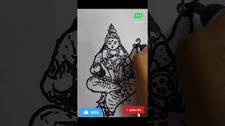 #lakshmi Devi sketch art#shorts#drawing#dhana lakshmi