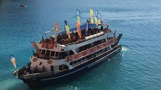 GREECE, LEFKADA, PORTO KATSIKI BEACH, NIDRISTAR BOAT PARTY