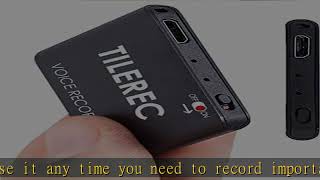 TileRec - Slimmest Voice Activated Recorder with 145 Hours Recording Capacity, MP3 Records, 24 Hour