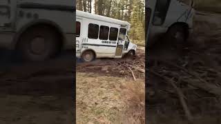 Ford E350 bus vs muddy corner