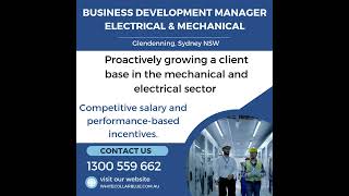 Electrical and Mechanical Business Development Manager